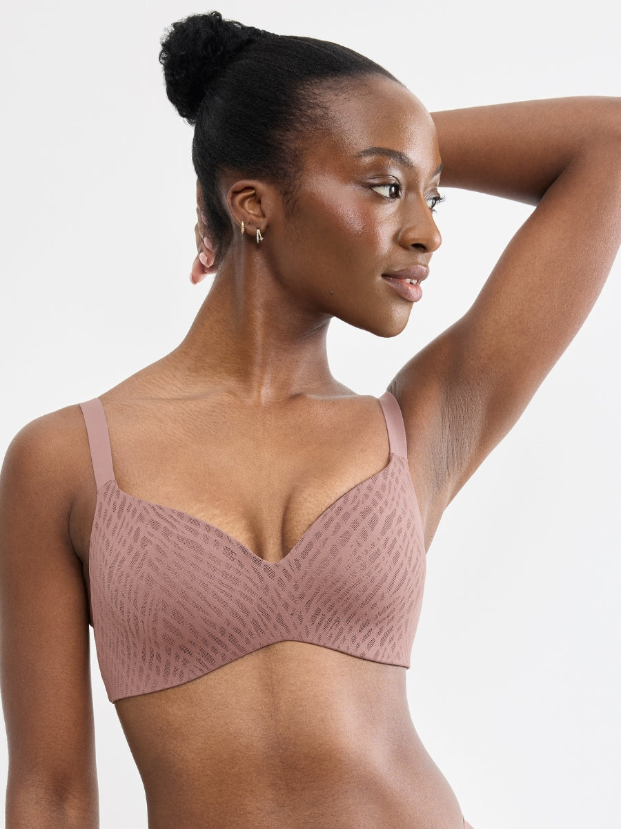 ZERO Feel Bliss UP T-Shirt Bra - Cacao