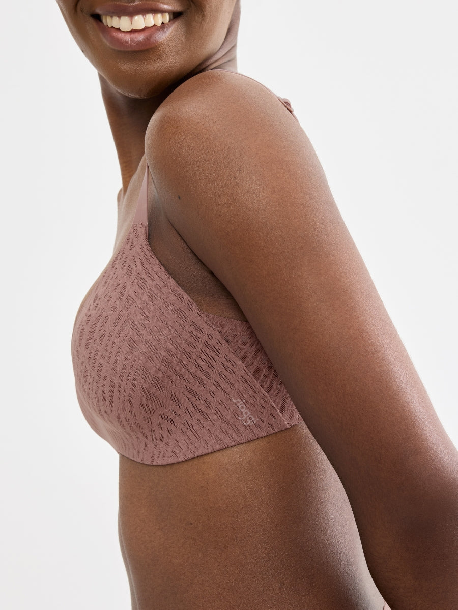 ZERO Feel Bliss UP T-Shirt Bra - Cacao