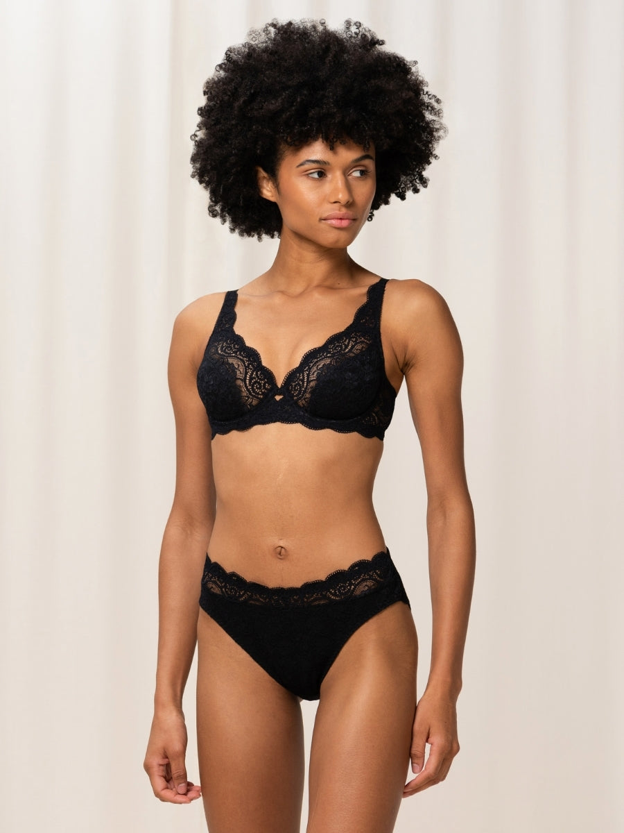 Amourette W High Apex Bra - Black