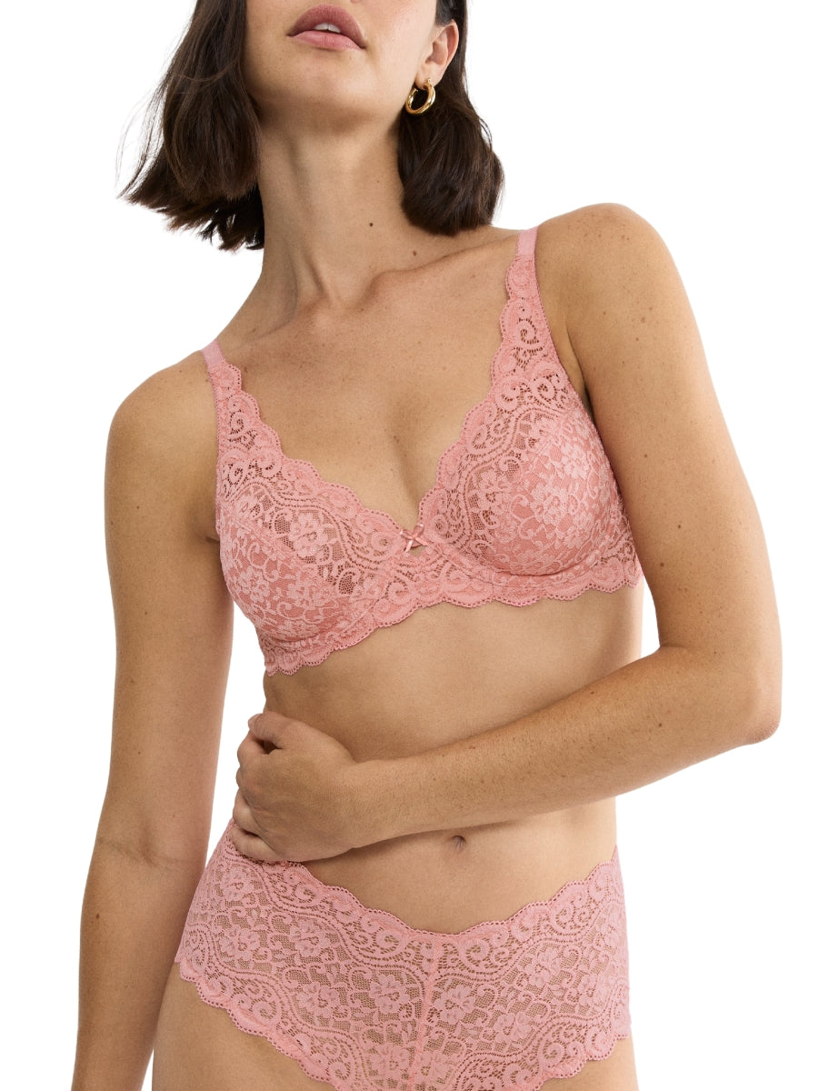 Amourette W High Apex Bra - Cherry Rose