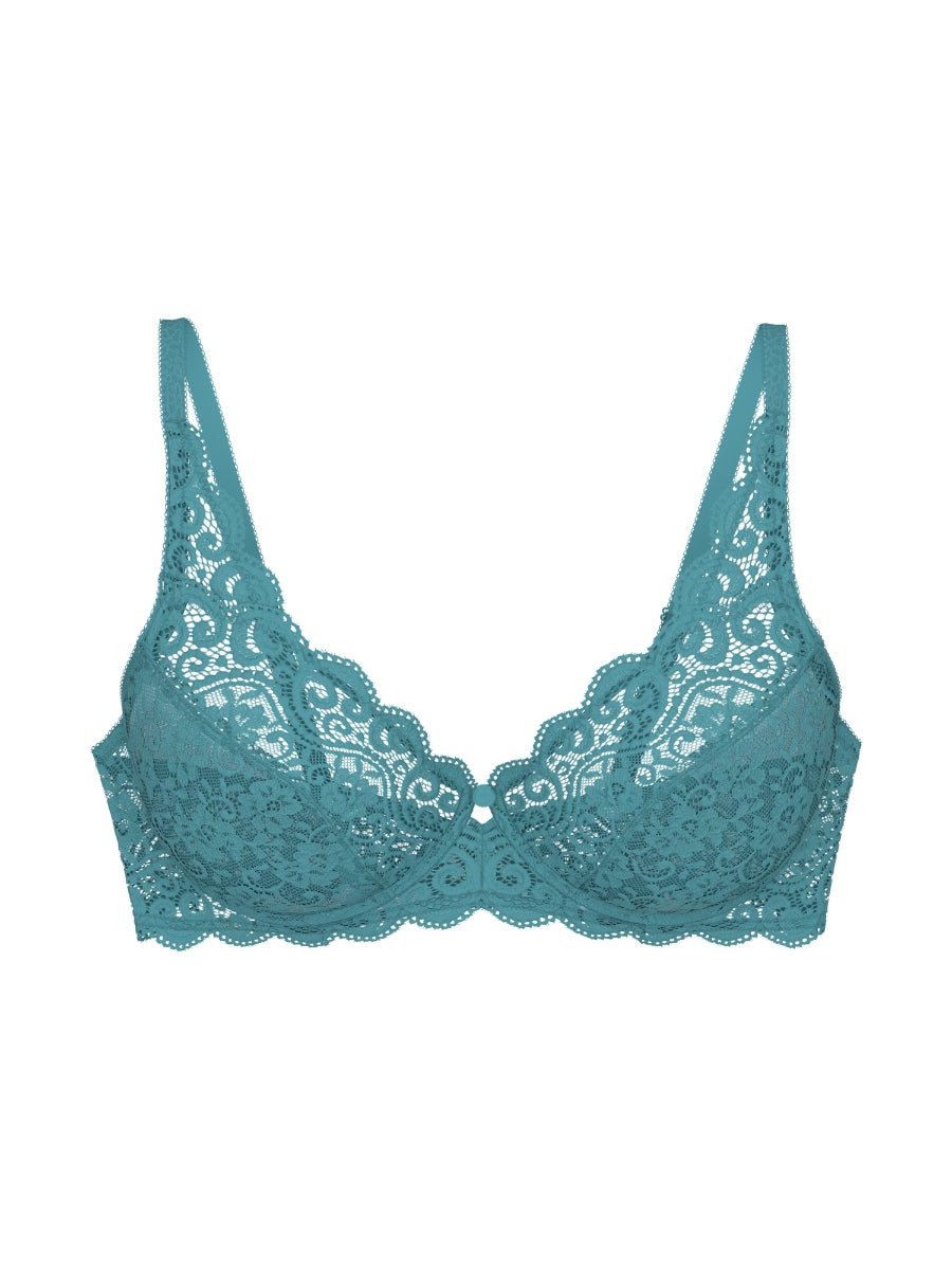 Amourette W High Apex Bra - Quiet Turquoise