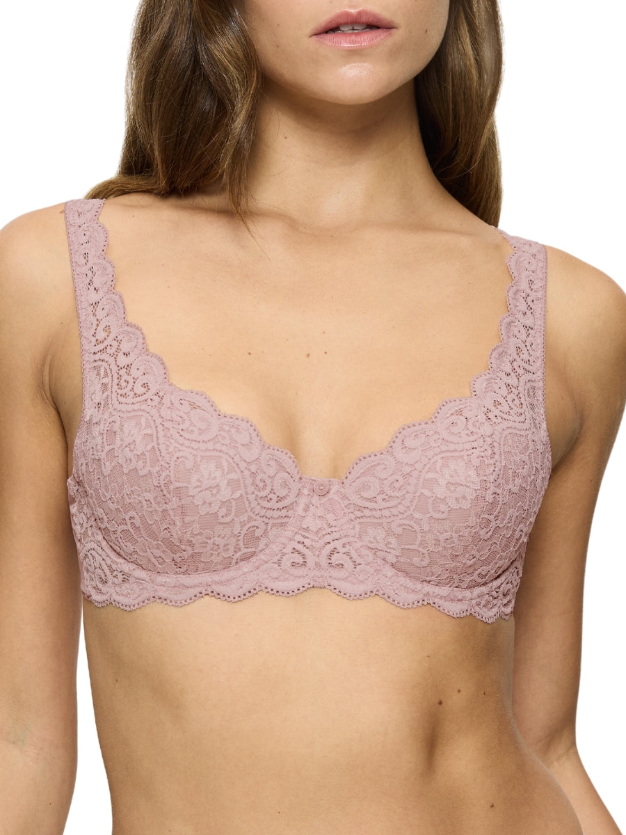 Amourette WHP Half Cup Bra - Mauve Rose