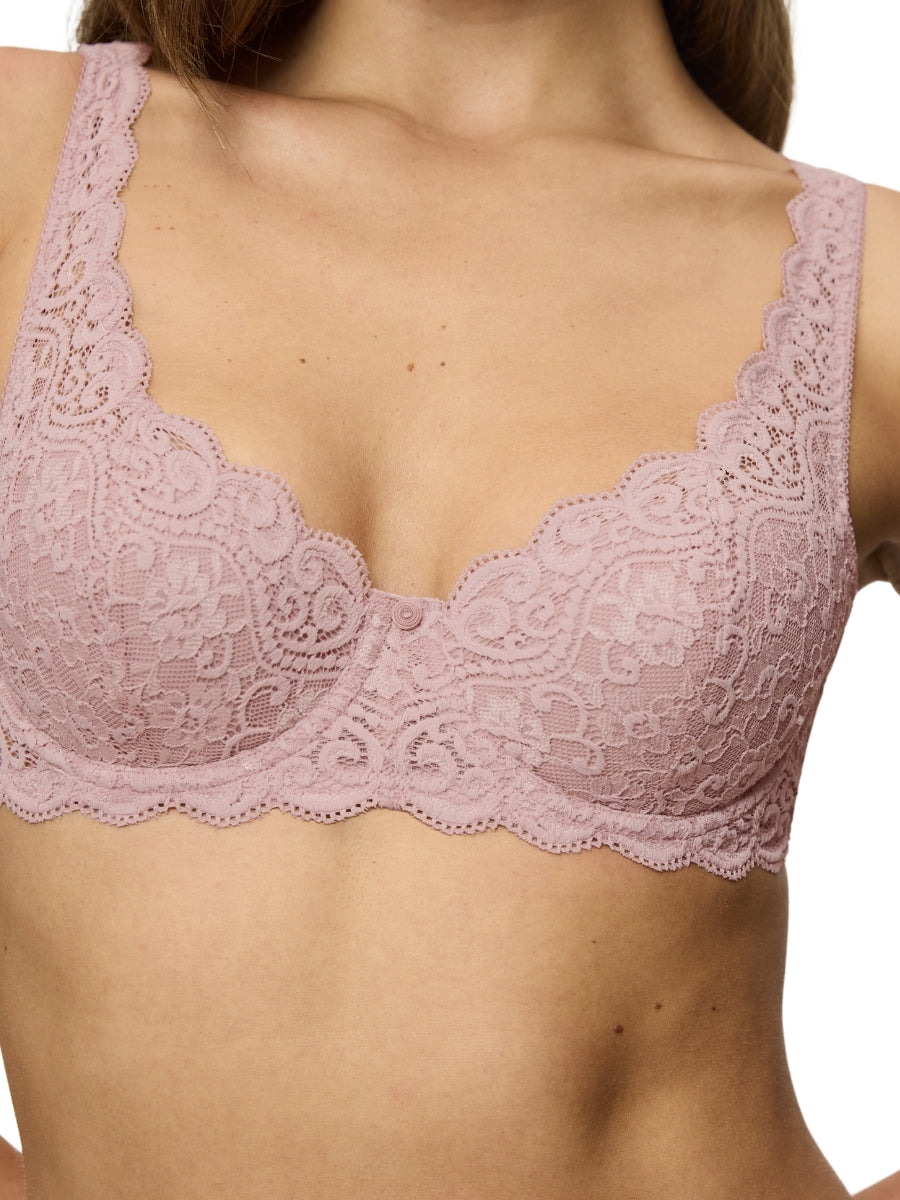 Amourette WHP Half Cup Bra - Mauve Rose