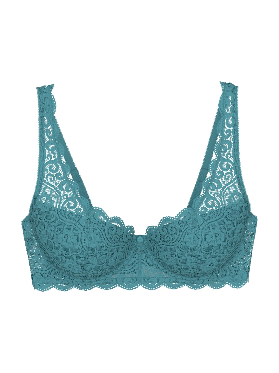 Amourette WHP Half Cup Bra - Quiet Turquoise