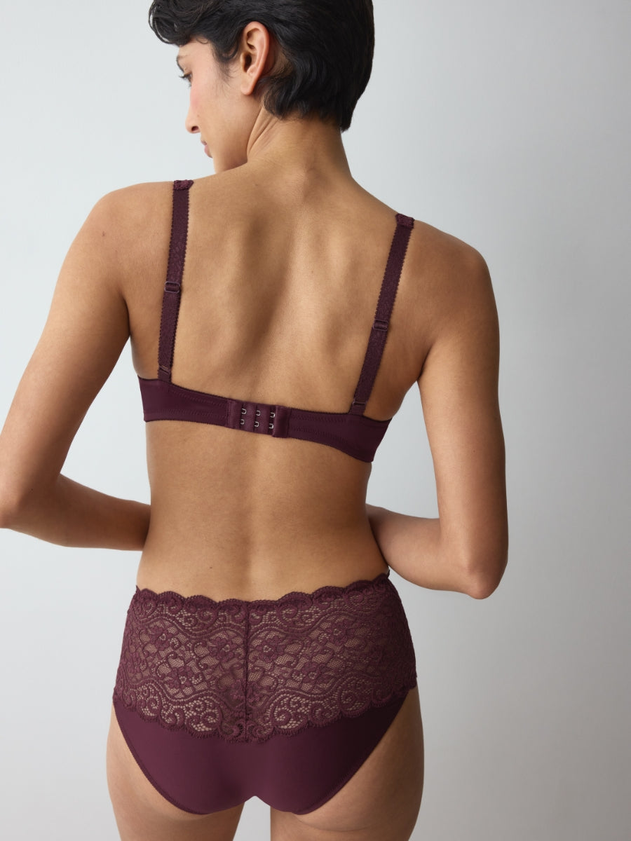 Amourette WHP Half Cup Bra - Claret