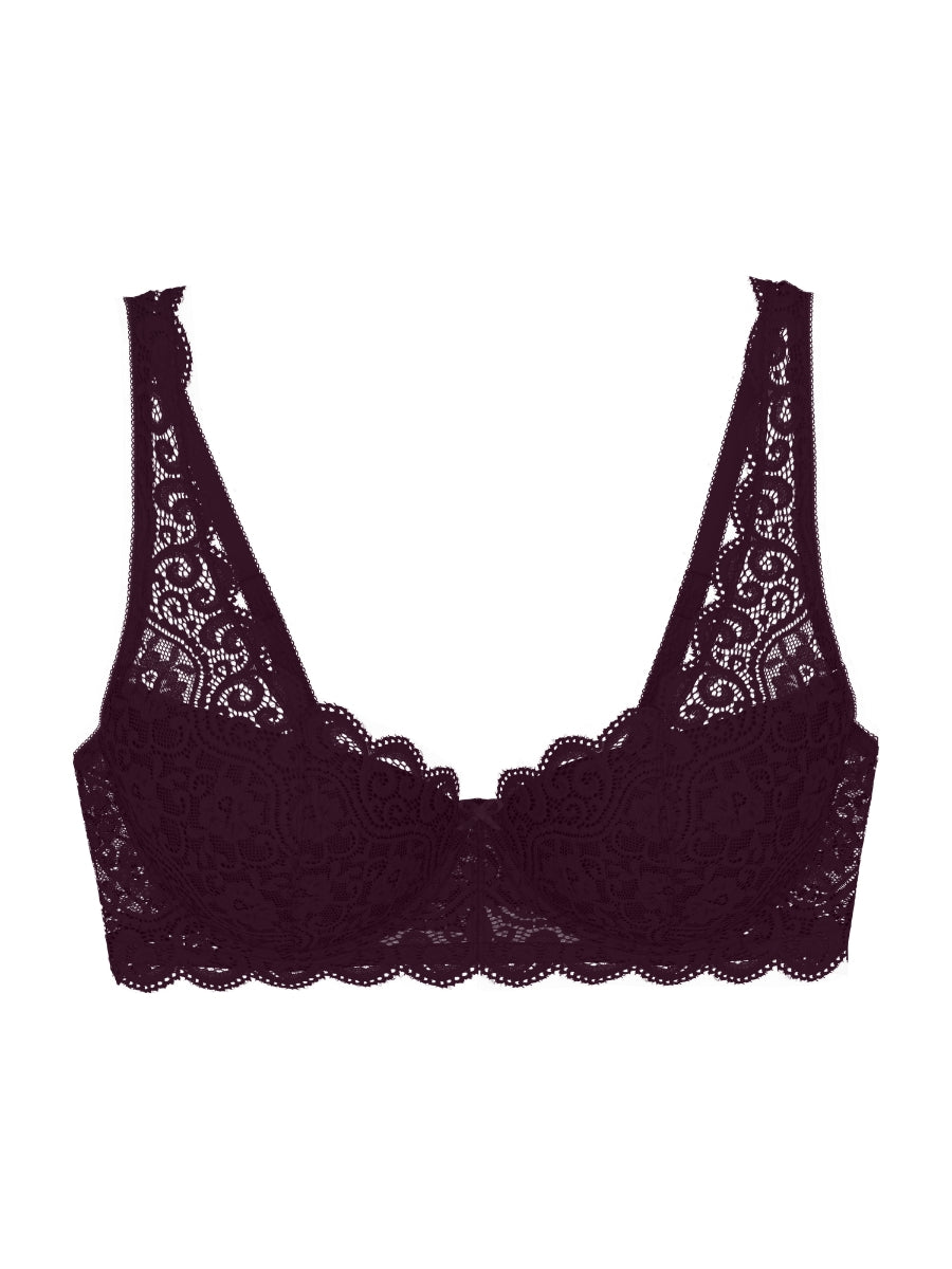 Amourette WHP Half Cup Bra - Claret
