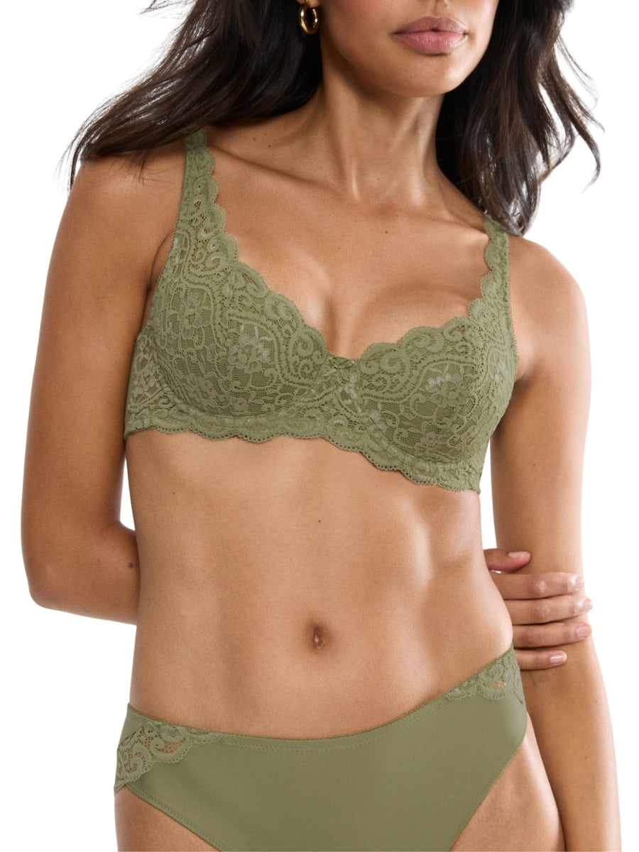 Amourette WHP Half Cup Bra - Olive Gold