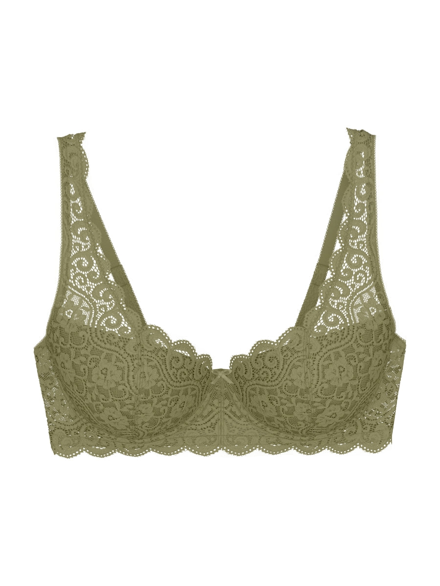 Amourette WHP Half Cup Bra - Olive Gold