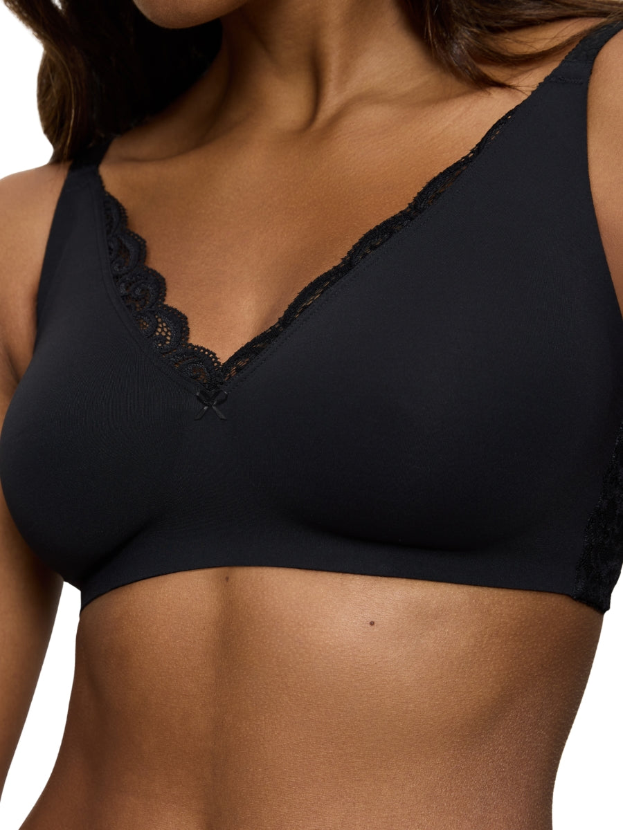 Amourette N01 Non Wired Minimizer Bra - Black