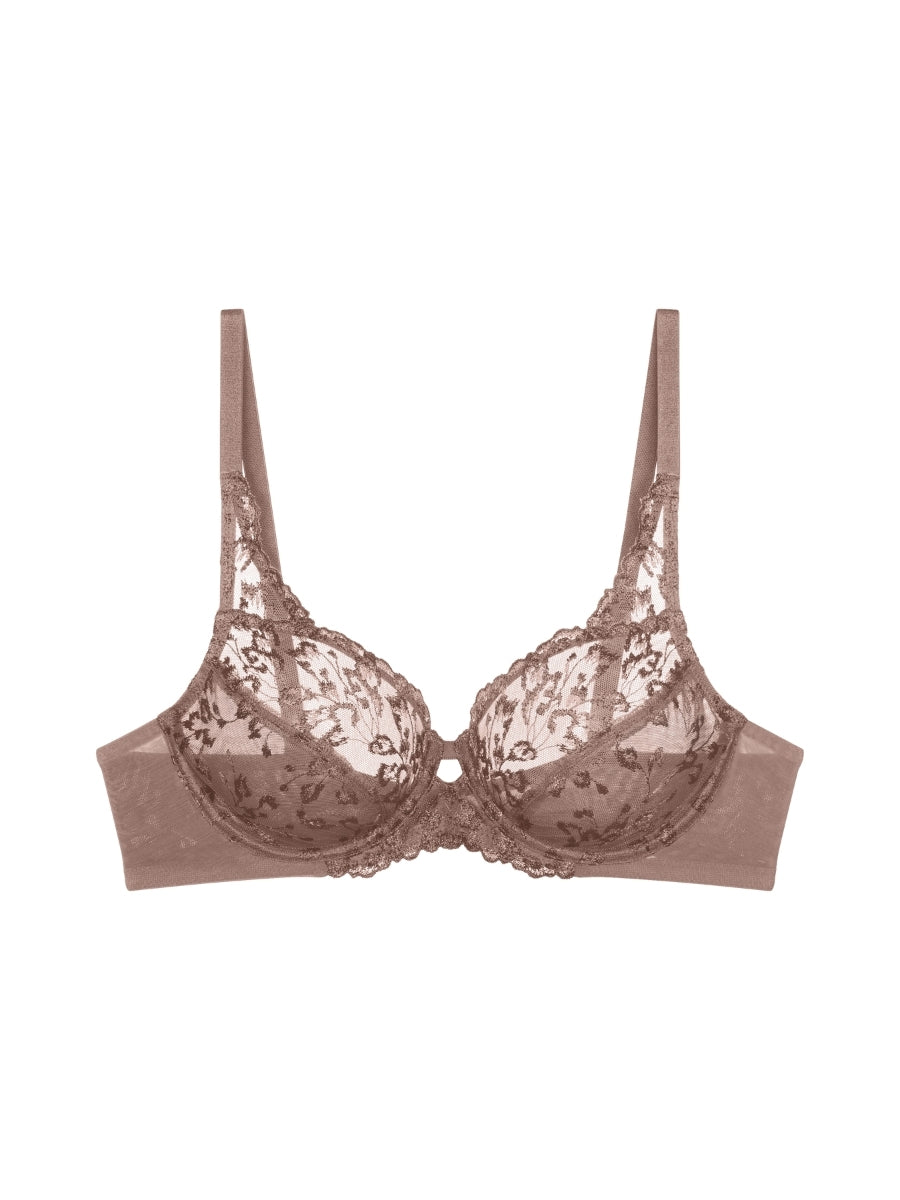 Amourette Berry W High Apex Bra - Chocolate Mousse