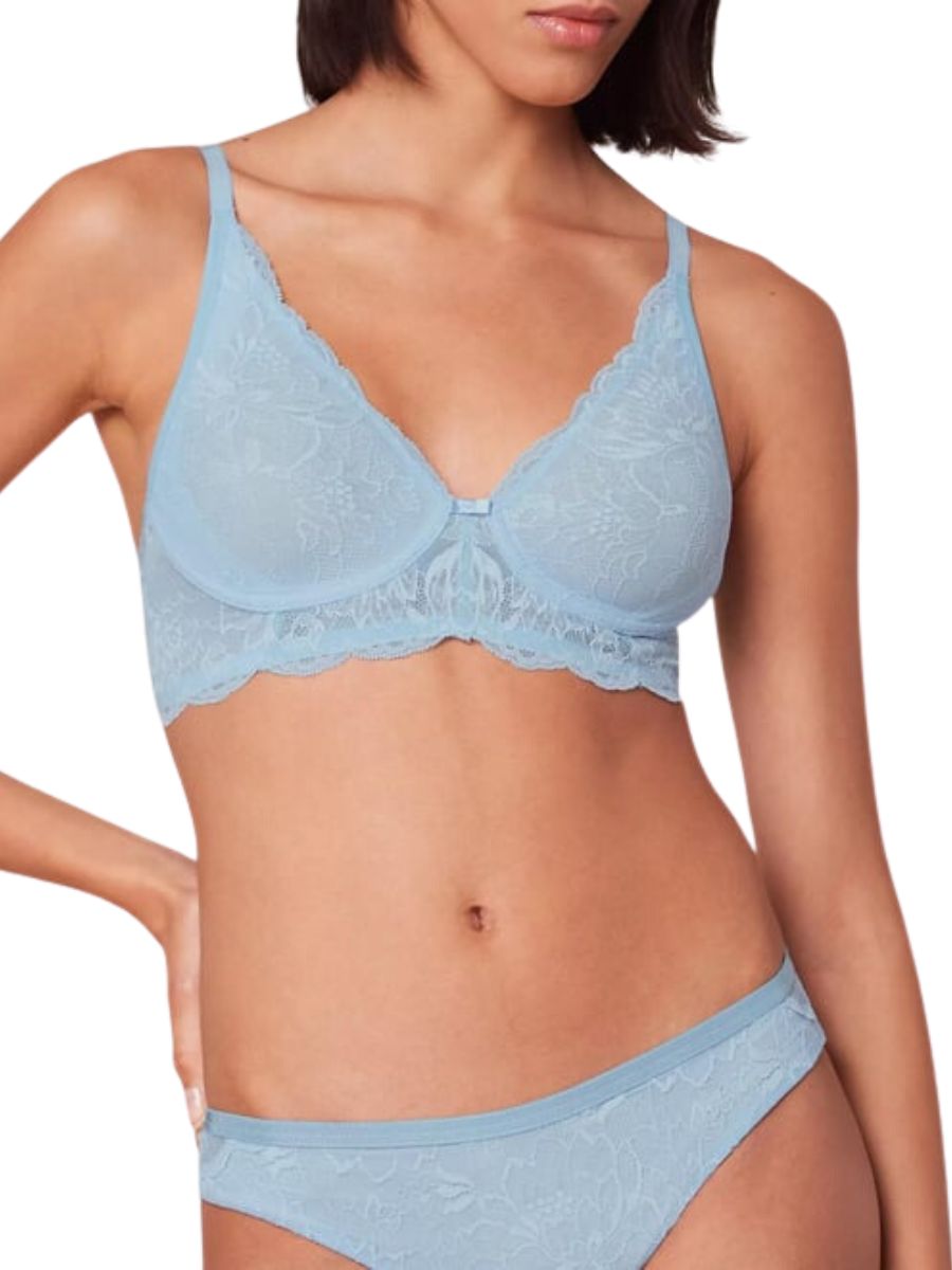 Amourette Charm Bra Non-Wired Bra - Blue