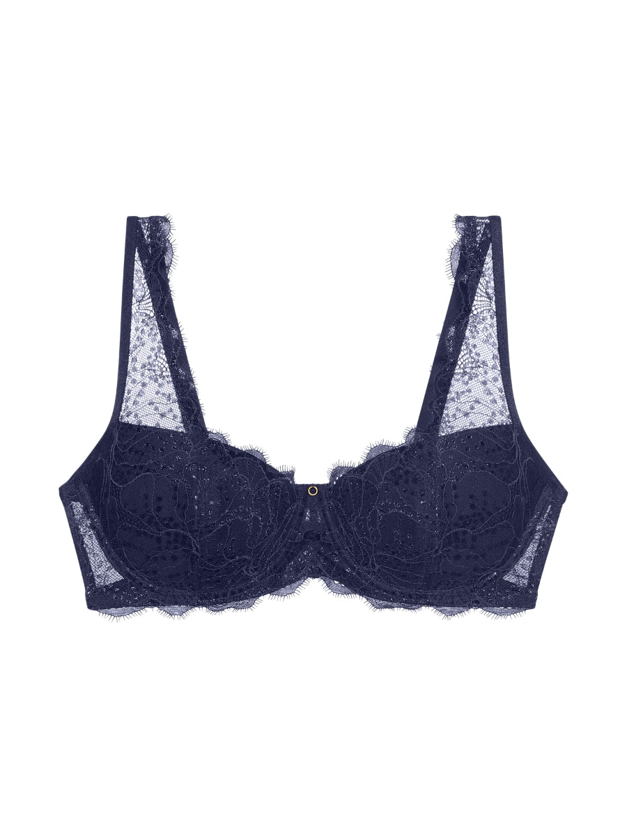 Amourette Sparkle WHP Half Cup Bra - Admiral