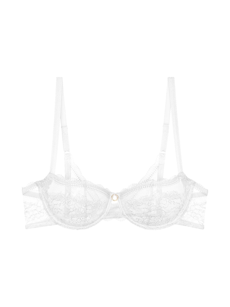 Comfort Allure WH Half Cup Bra - White