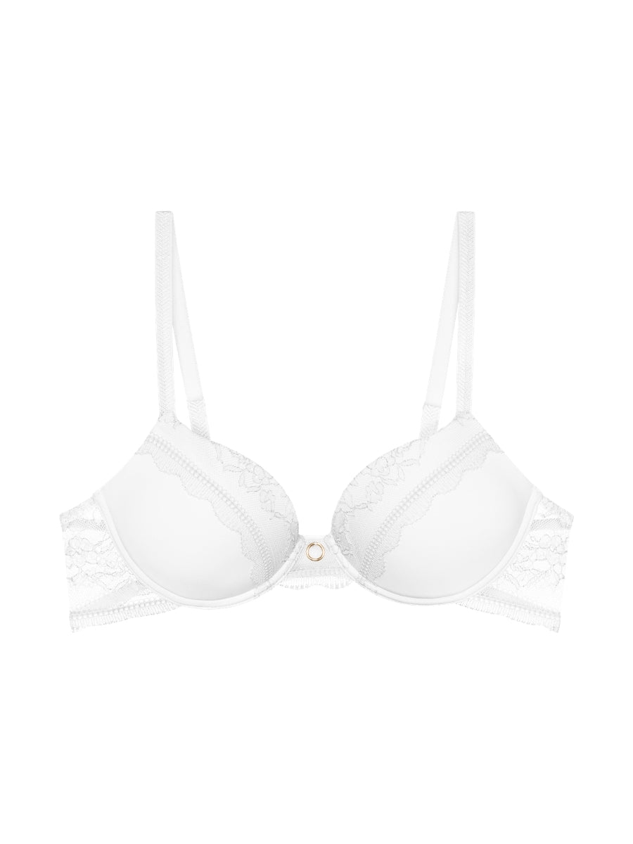 Comfort Allure WHP Padded Plunge Bra - White