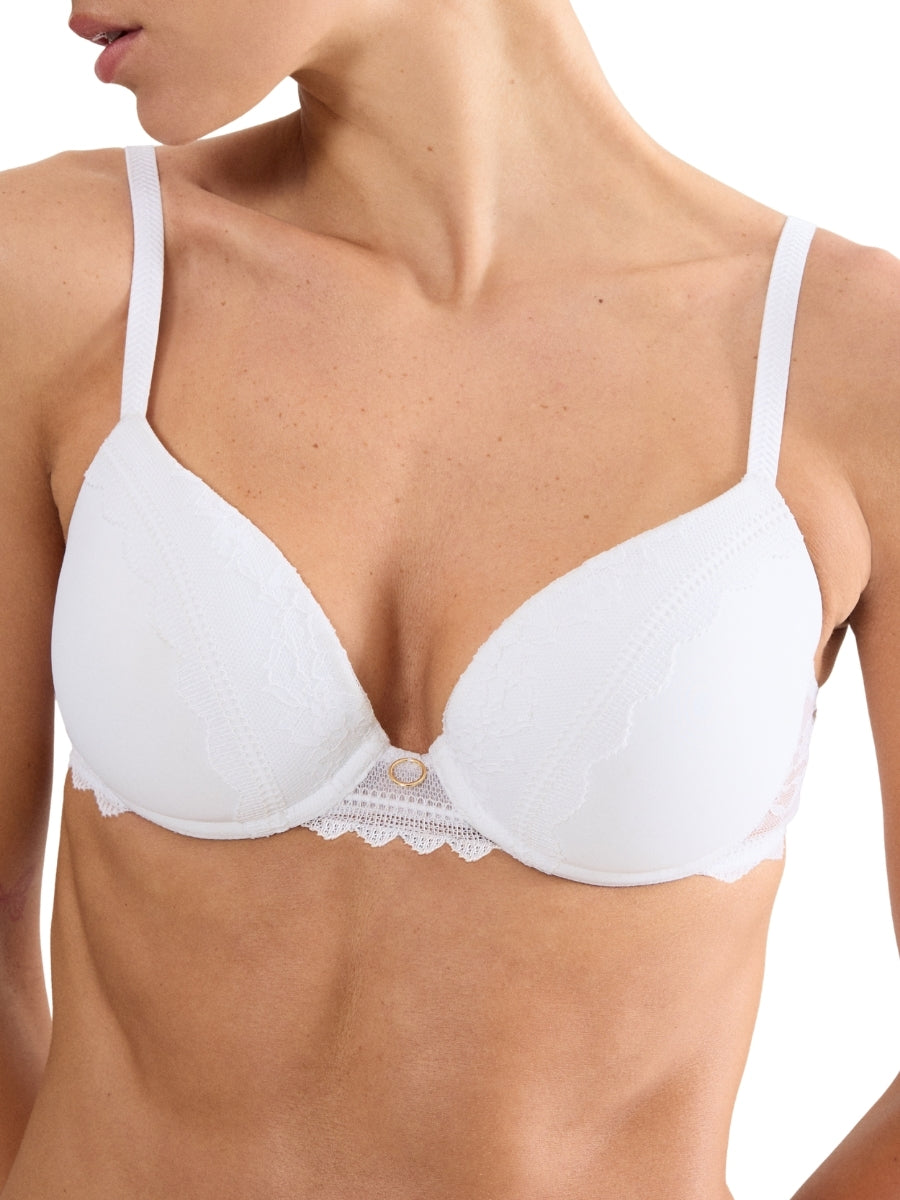 Comfort Allure WHP Padded Plunge Bra - White