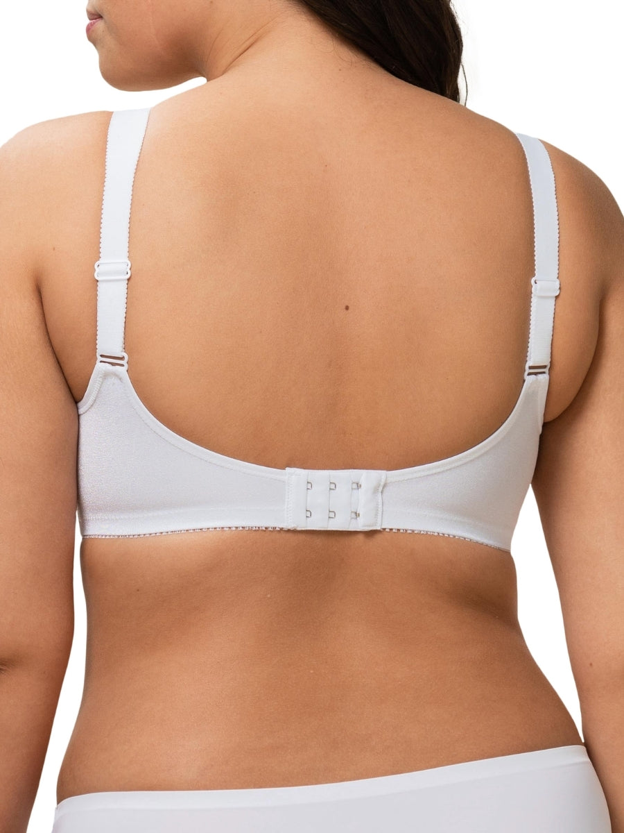 Doreen + Cotton Full Cup Bra - White