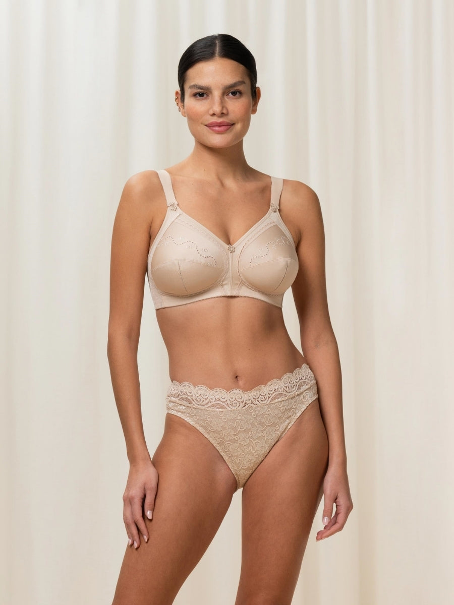Doreen + Cotton Full Cup Bra - Skin