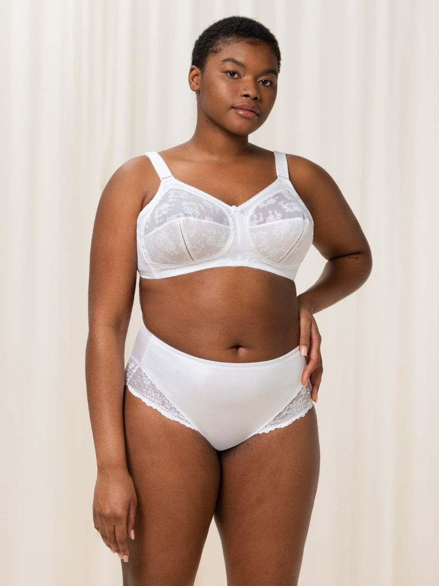 Doreen Classic Full Cup Bra - White