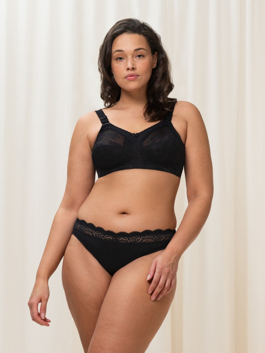 Doreen Classic Full Cup Bra - Black