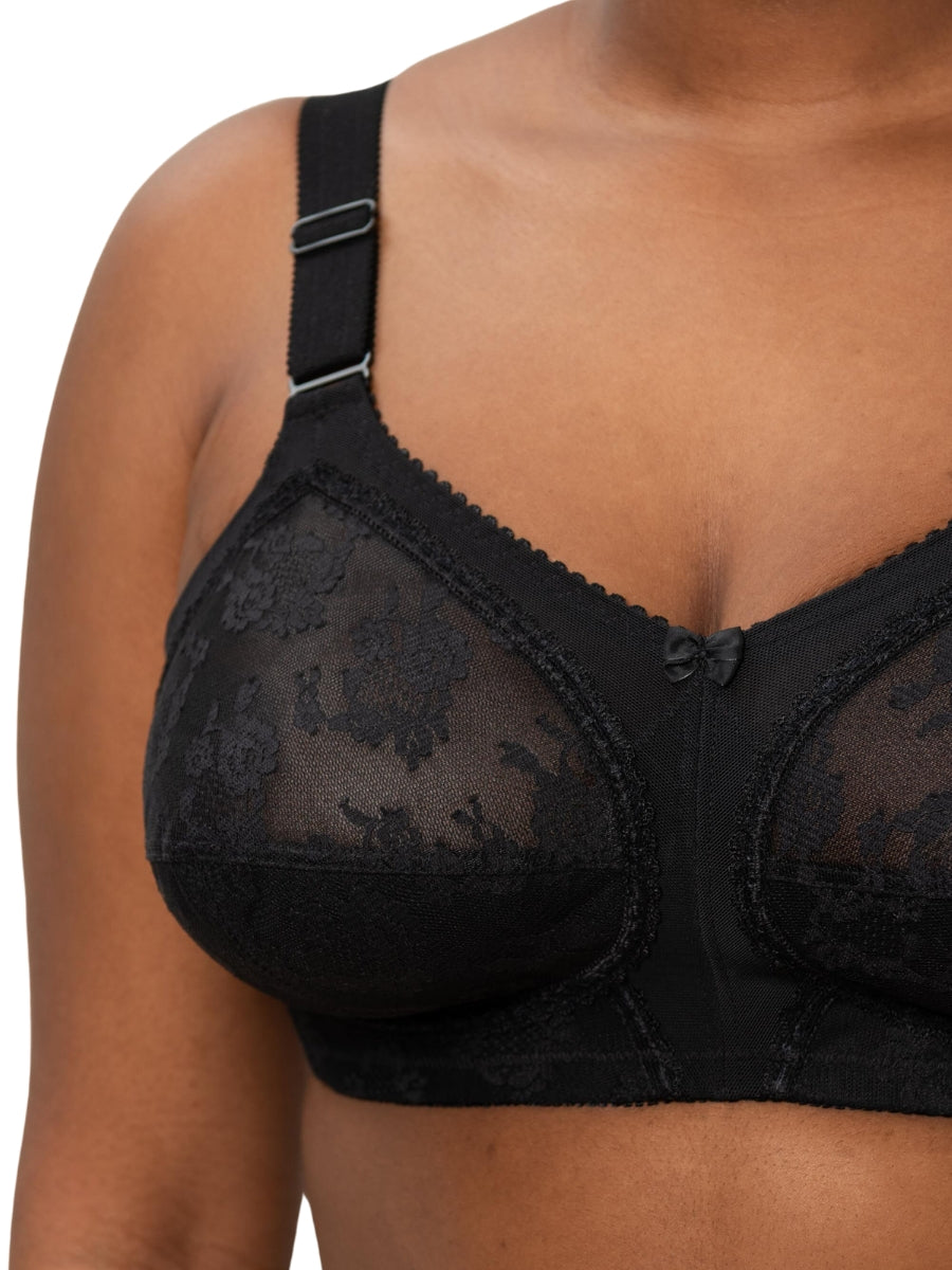 Doreen Classic Full Cup Bra - Black