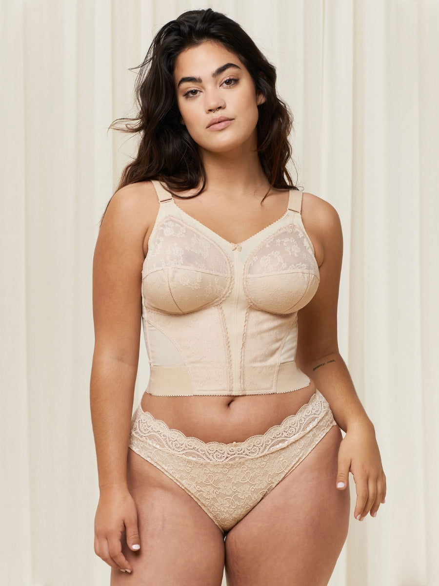 Doreen L02 N Longline Bra - Skin