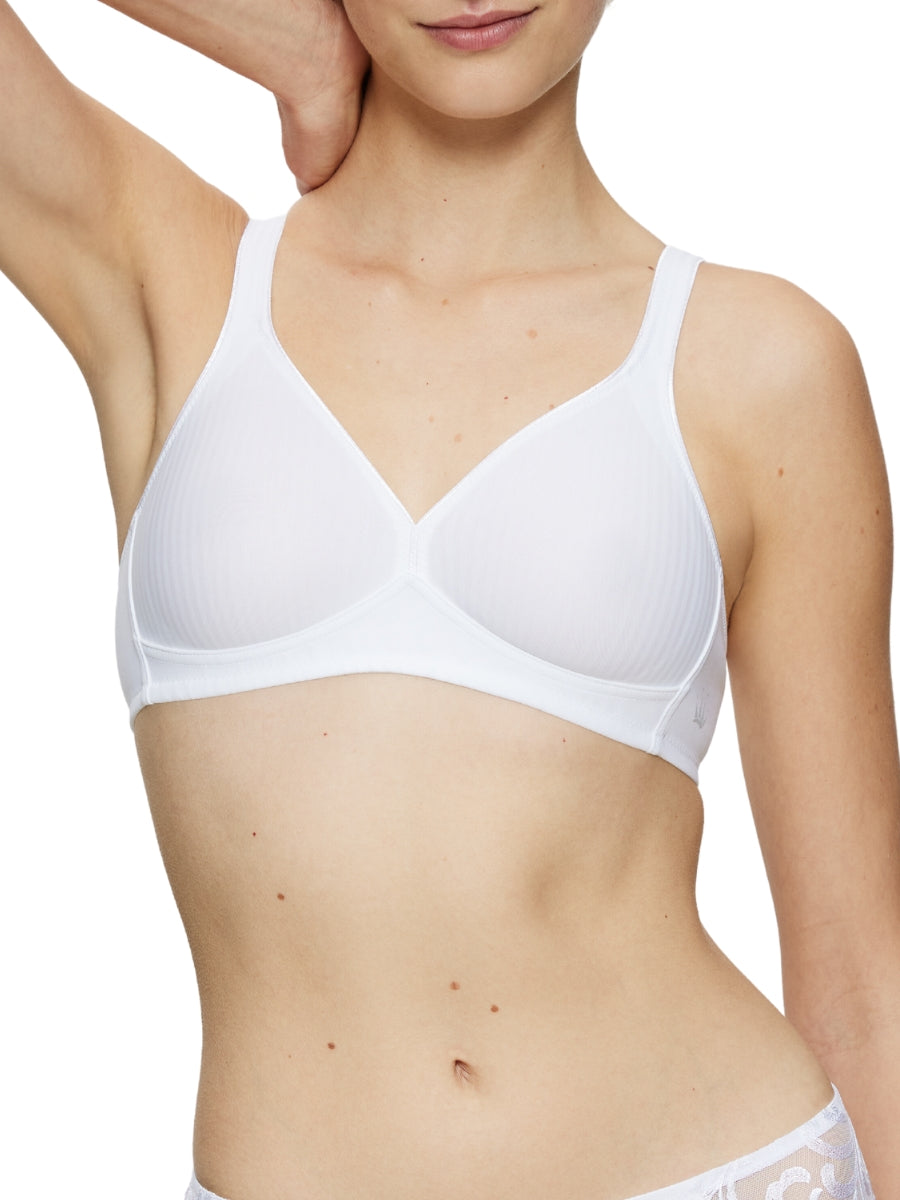 Modern Soft+Cotton Non-Wired Bra - White