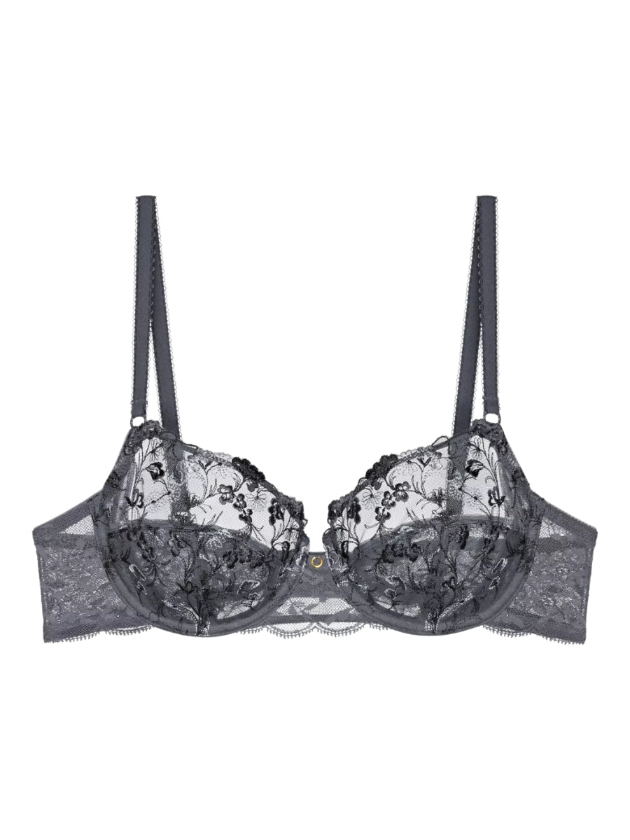 Sensual Spotlight Balcony Bra - Pebble Grey
