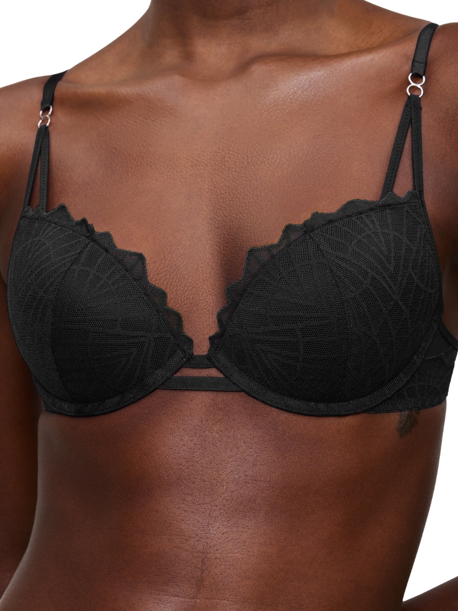 That Night In Vegas WHU Push Up Bra - Black
