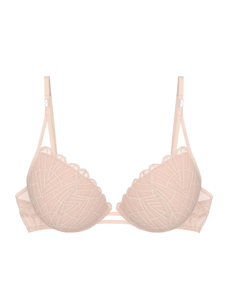 That Night In Vegas WHU Push Up Bra - Porcelain