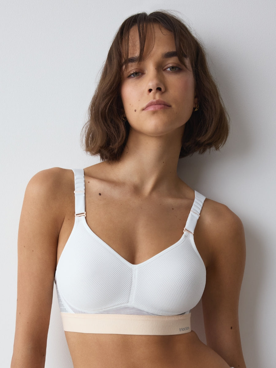 Triaction Hybrid Lite P EX Sports Bra - White
