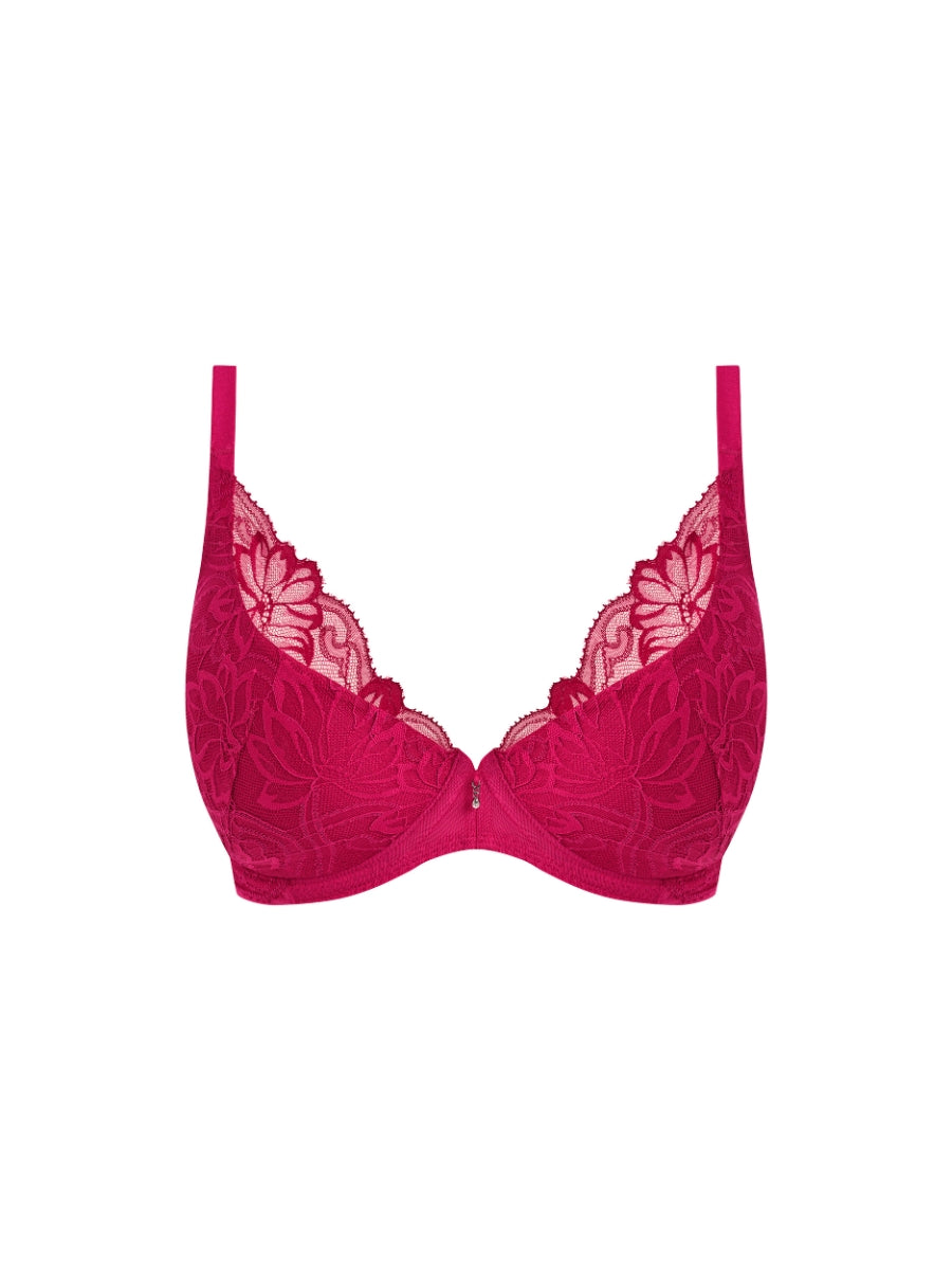 Abellia Plunge Bra - Vivacious Pink