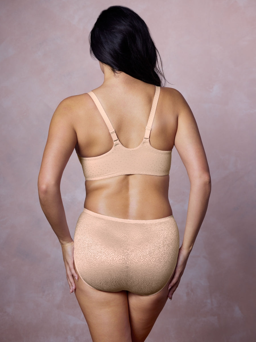 Back Appeal Front Fastener Bra - Rose Dust