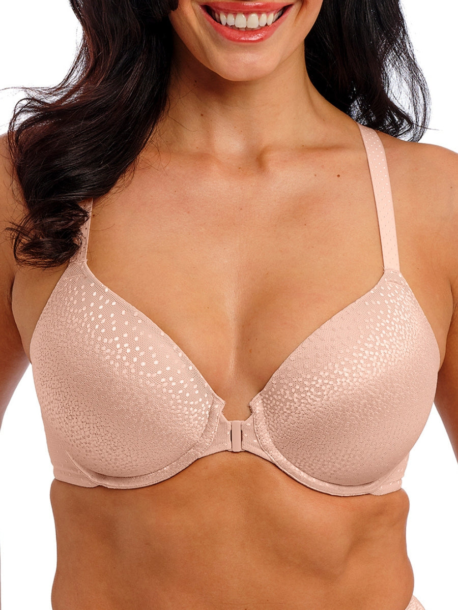 Back Appeal Front Fastener Bra - Rose Dust