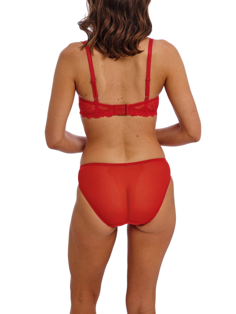 Embrace Lace Underwire Bra - Equestrian Red