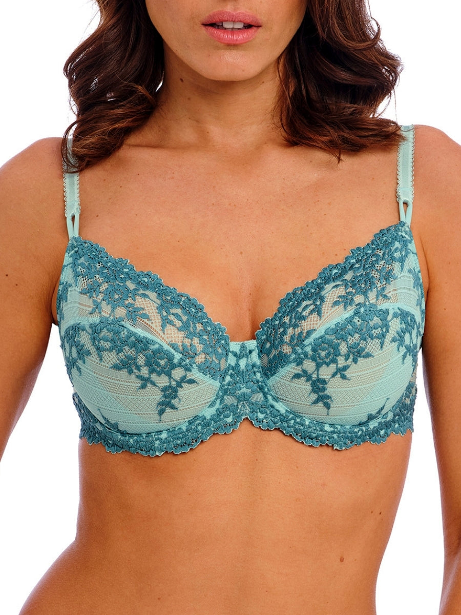 Embrace Lace Underwire Bra - Eggshell Blue/Brittany Blue