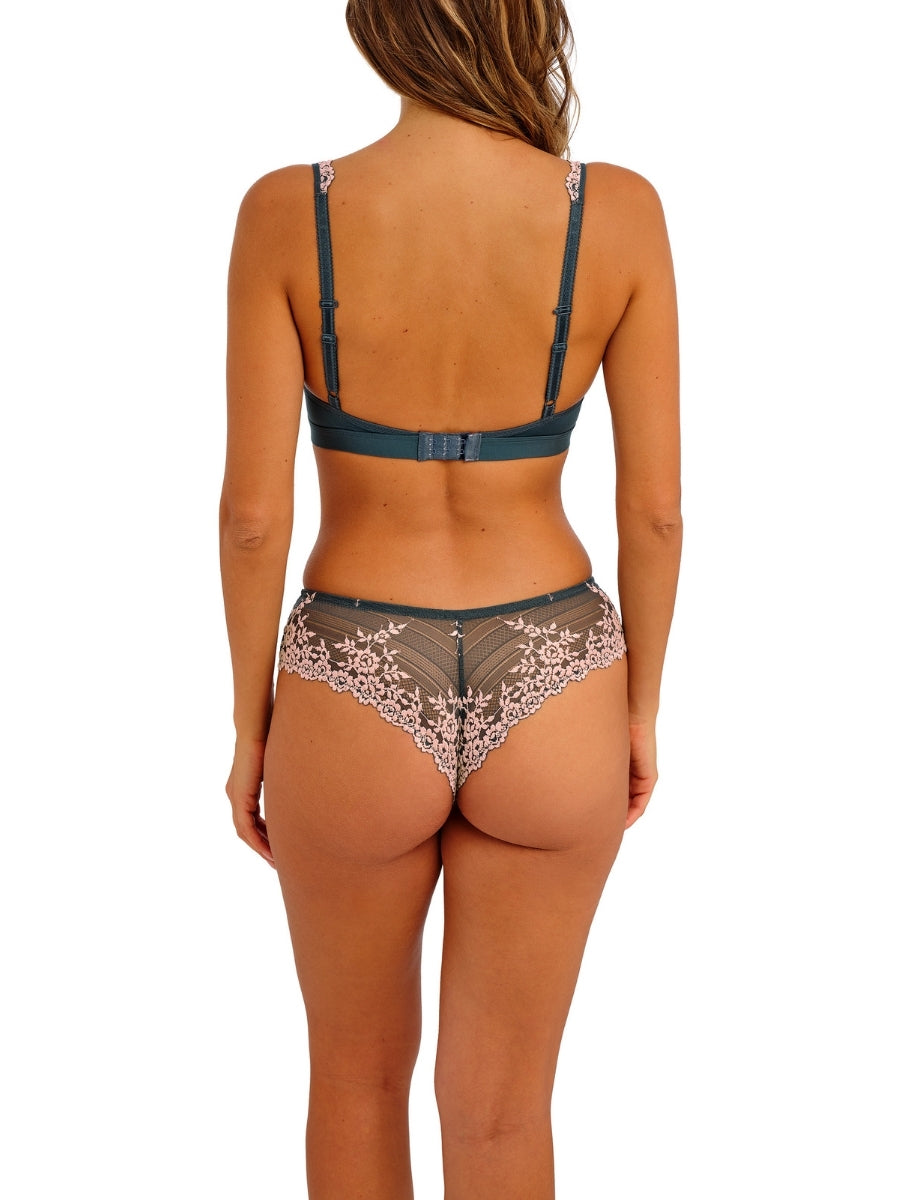 Embrace Lace Soft Cup Bra - Dark Slate/Cloud Pink