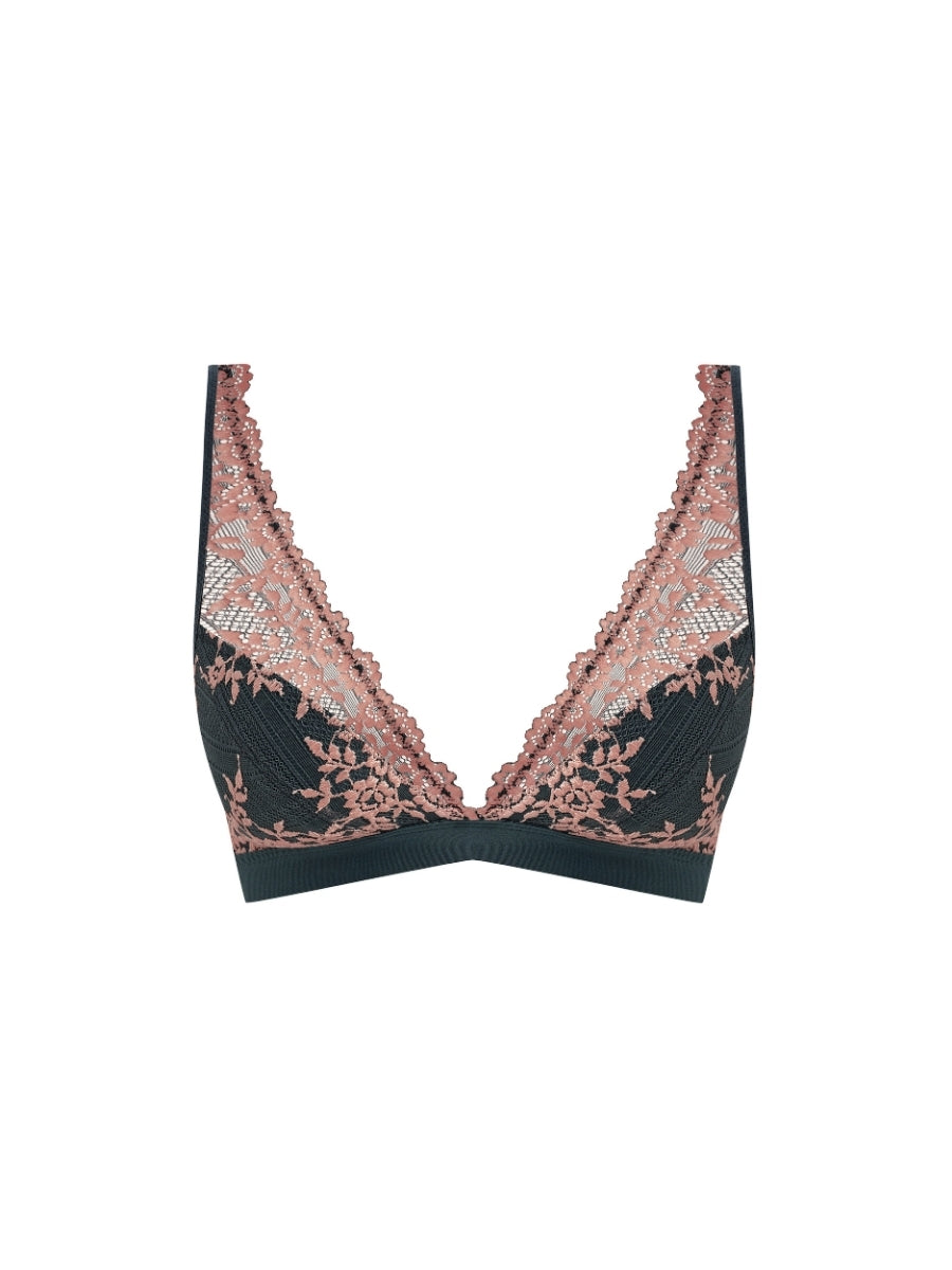 Embrace Lace Soft Cup Bra - Dark Slate/Cloud Pink