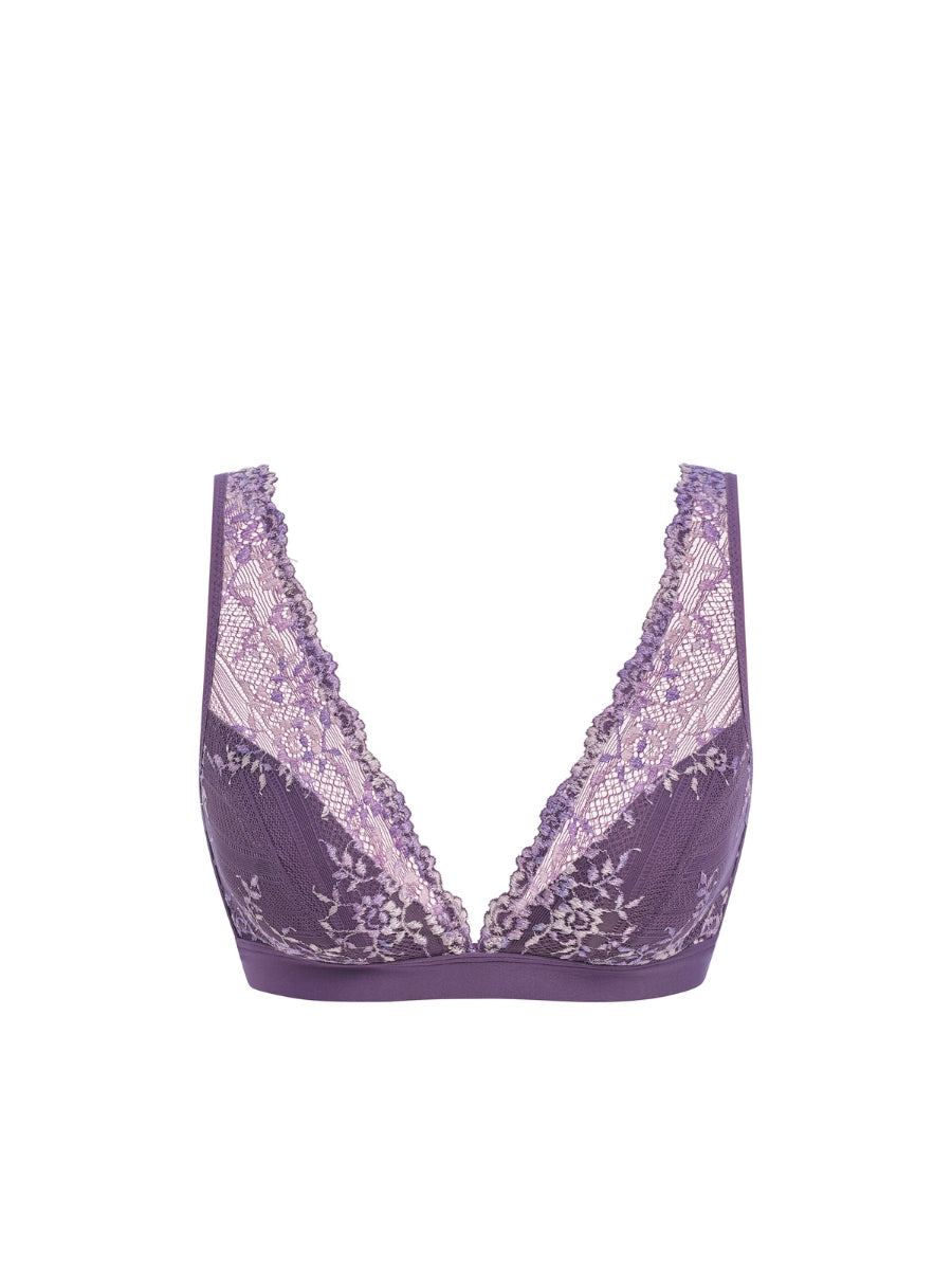Embrace Lace Soft Cup Bra - Grape Compote Multi