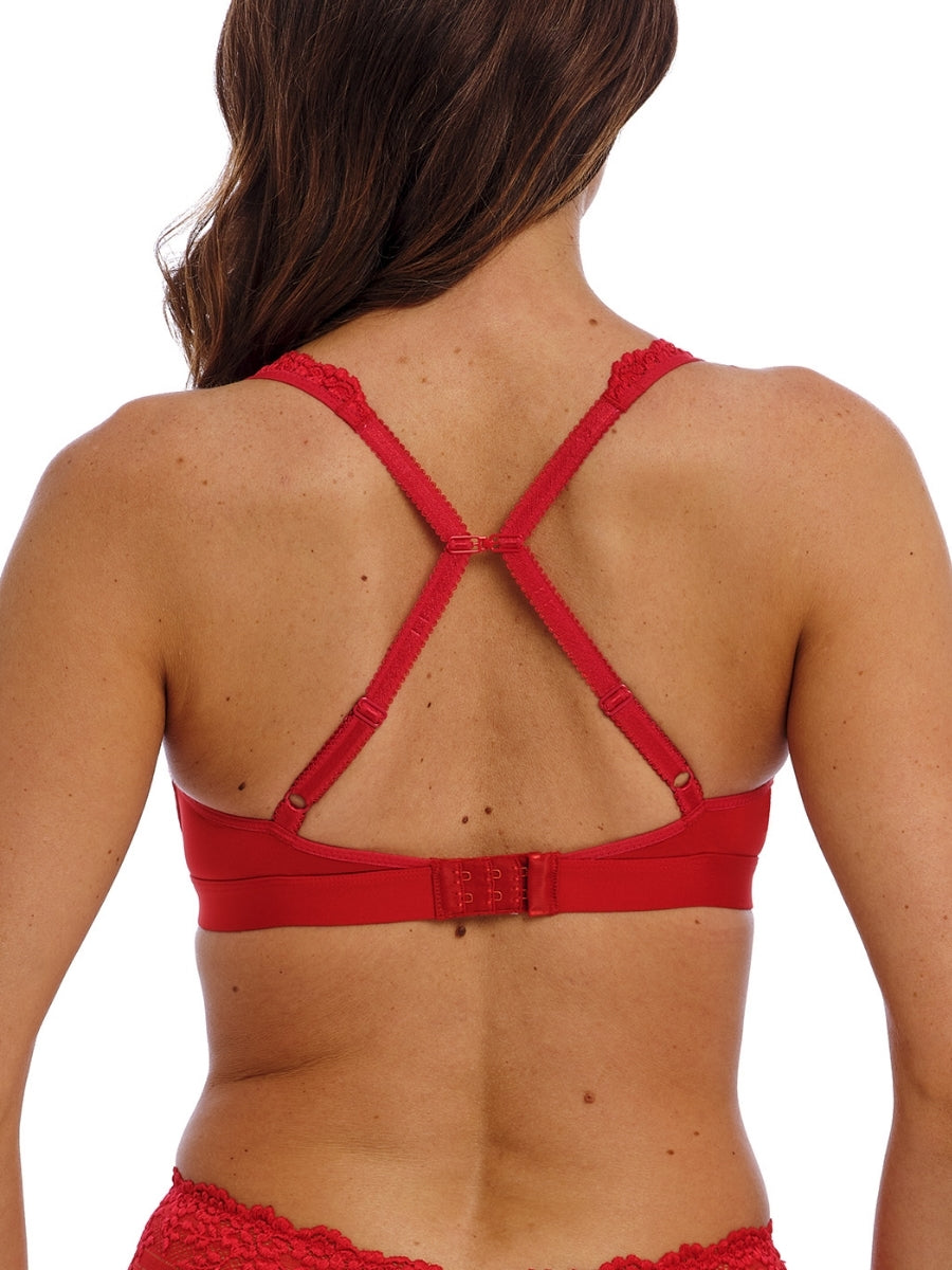 Embrace Lace Soft Cup Bra - Equestrian Red