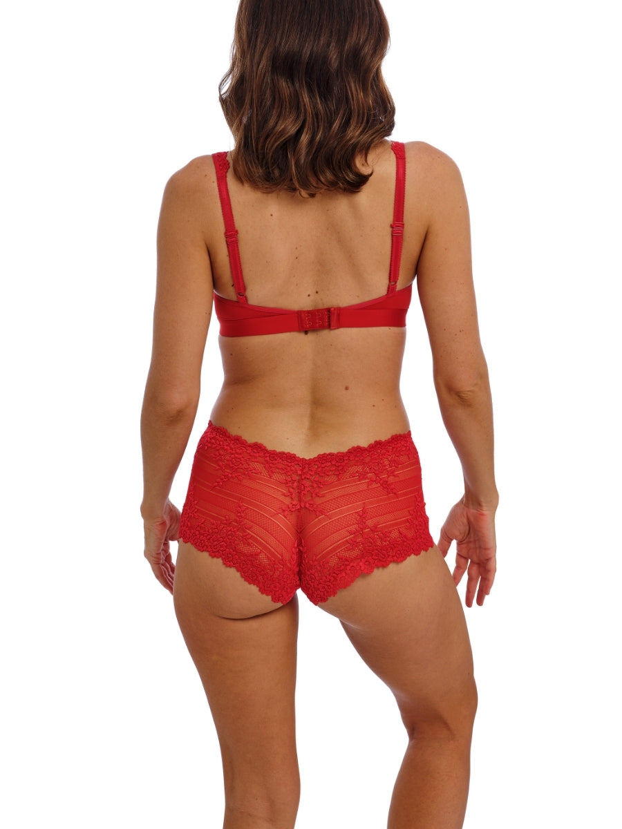 Embrace Lace Soft Cup Bra - Equestrian Red