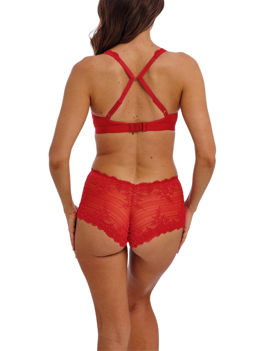 Embrace Lace Soft Cup Bra - Equestrian Red