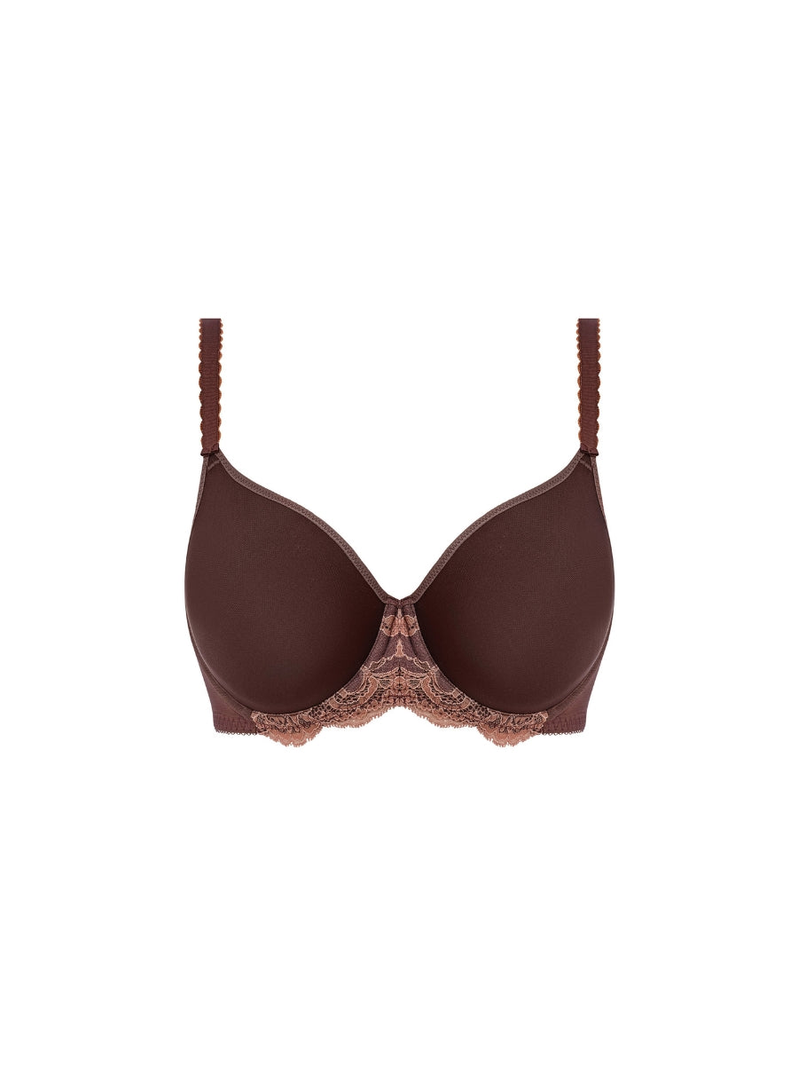 Florilege Moulded Spacer Bra - Chocolate/Burlwood