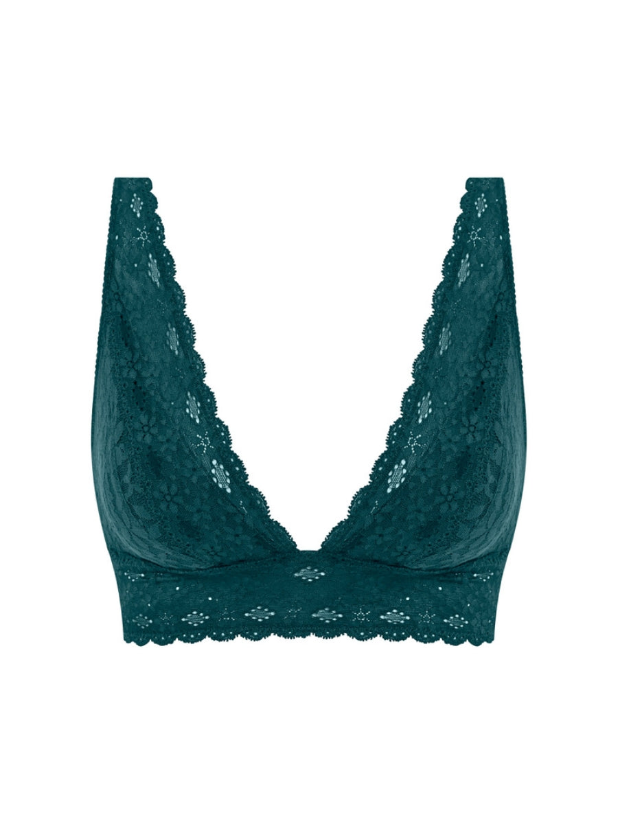 Halo Lace Soft Cup Bra - Dark Sea