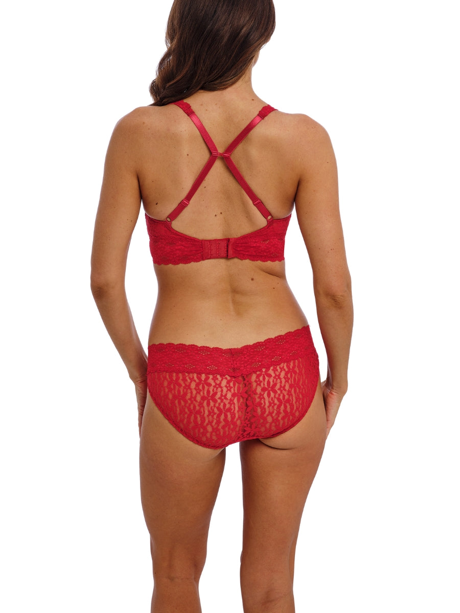 Halo Lace Soft Cup Bra - Equestrian Red