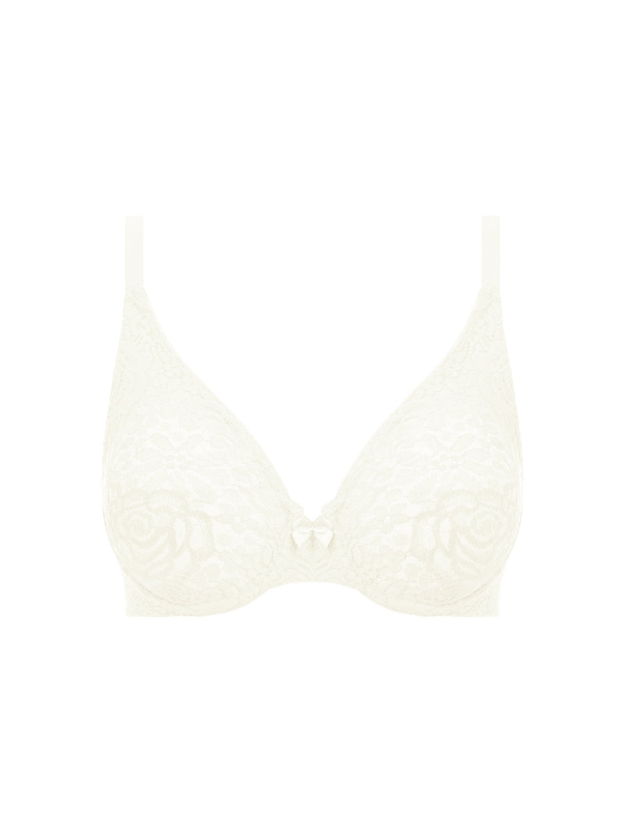 Halo Lace Moulded Bra - Ivory