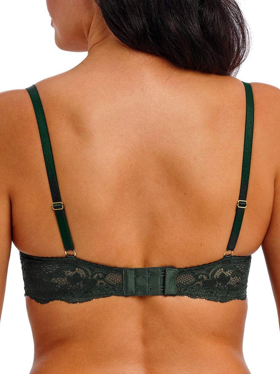Natsuki Lace Balcony Bra - Juniper