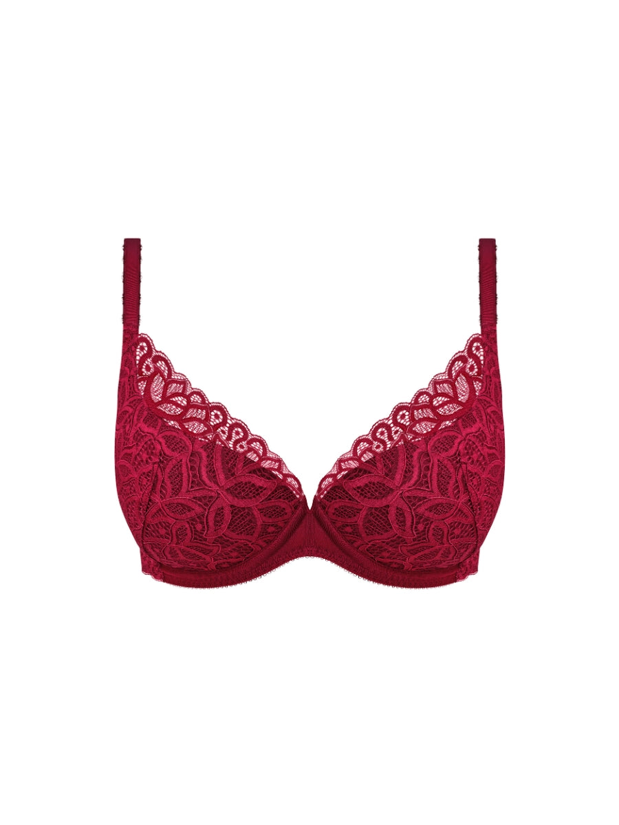 Raffine Plunge Bra - Carmine