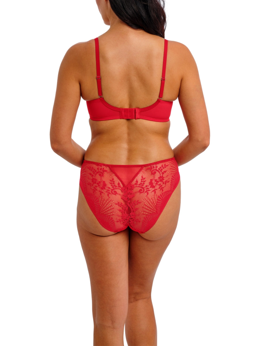 Sensu Lace Underwire Bra - Salsa