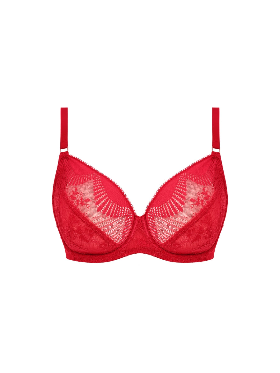 Sensu Lace Underwire Bra - Salsa