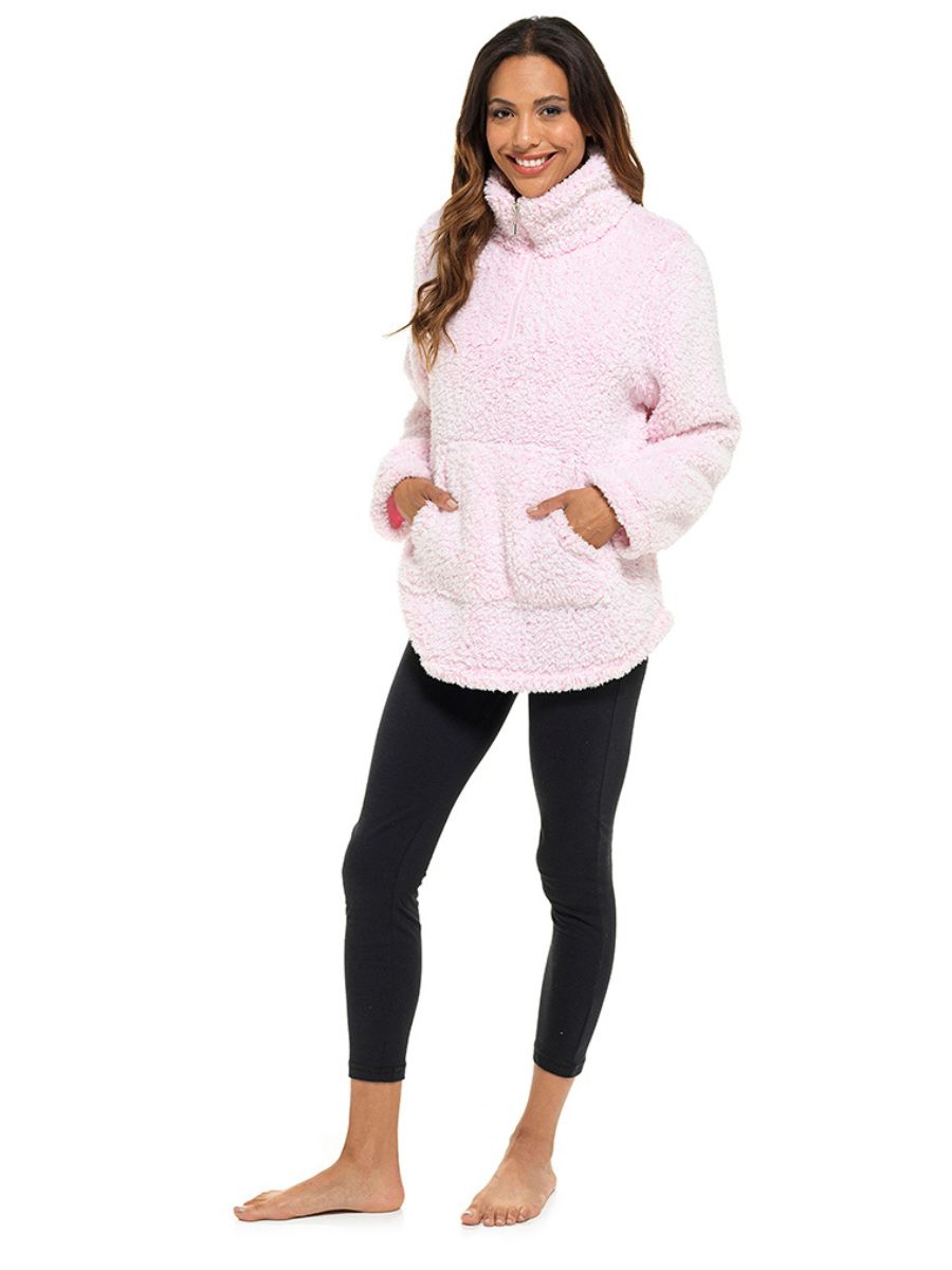 BraForMe Nightwear Sherpa Fleece Lounge Top